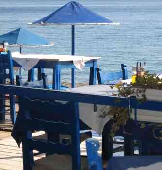 Greece beach restaurant