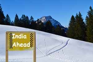 india ahead sign