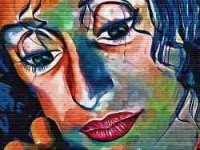 graffiti woman's face