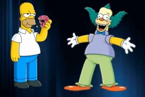 Homer and Krusty
